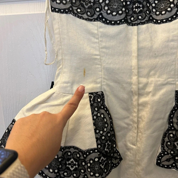 ! Vintage 80s Victor Costa Strapless dress - Picture 6 of 6